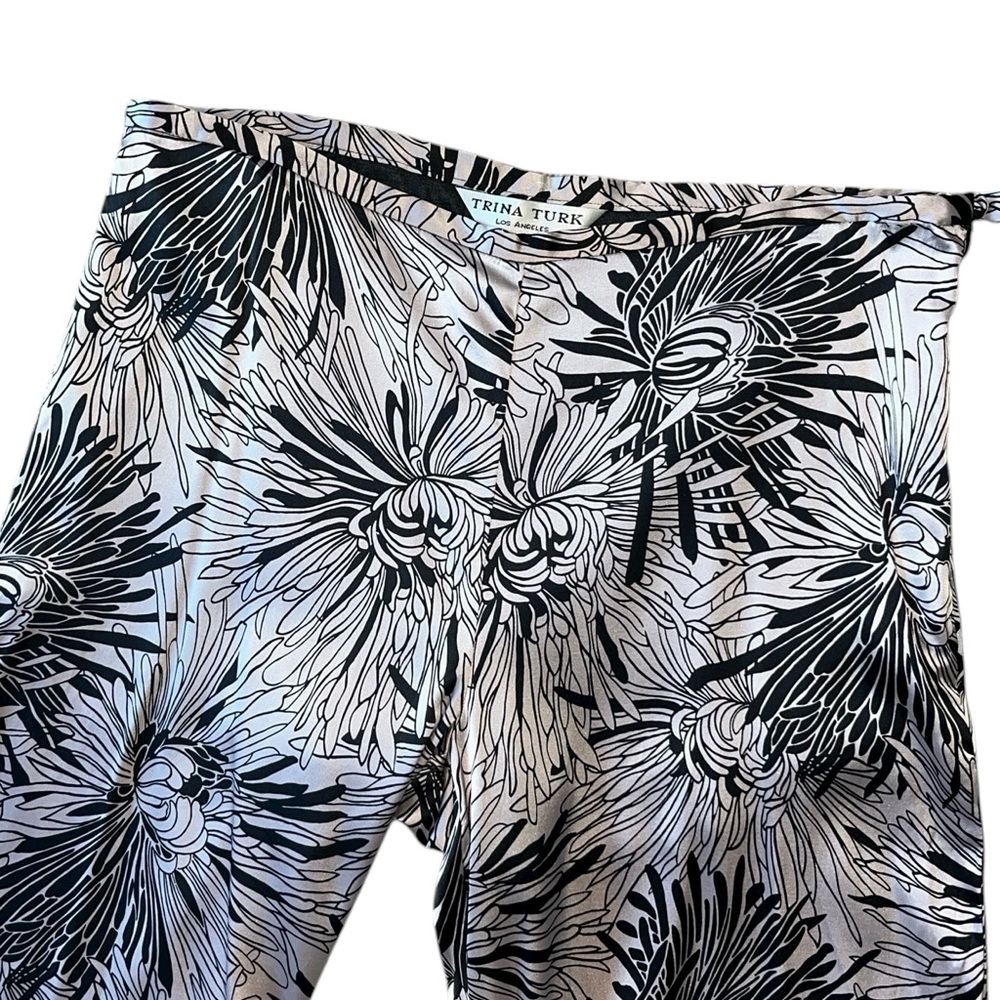 Trina Turk Floral Print Silk Blend Wide Leg Pants Size 8 NWT - Picture 4 of 10